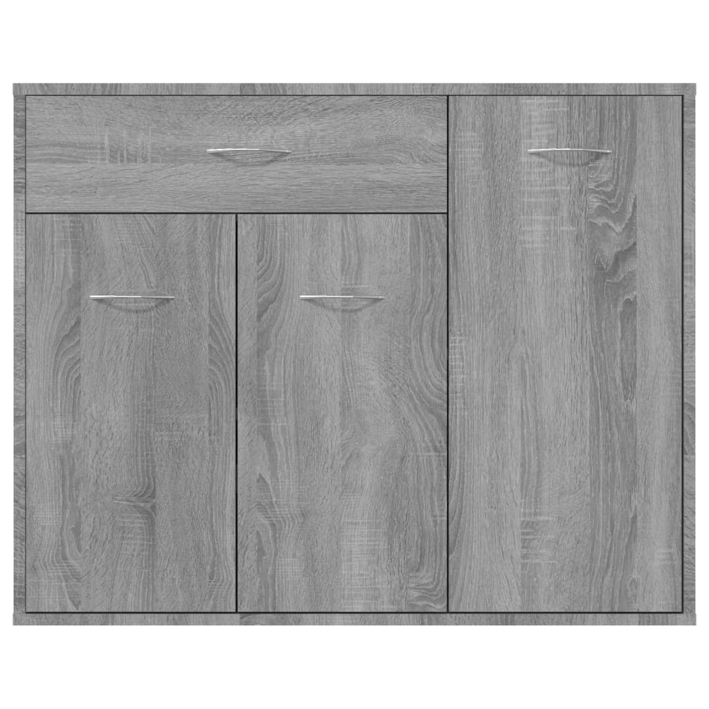 Dressoir 88x30x70 cm bewerkt hout grijs sonoma eikenkleurig is nu te koop bij PeponiXL, paradijselijk wonen!
