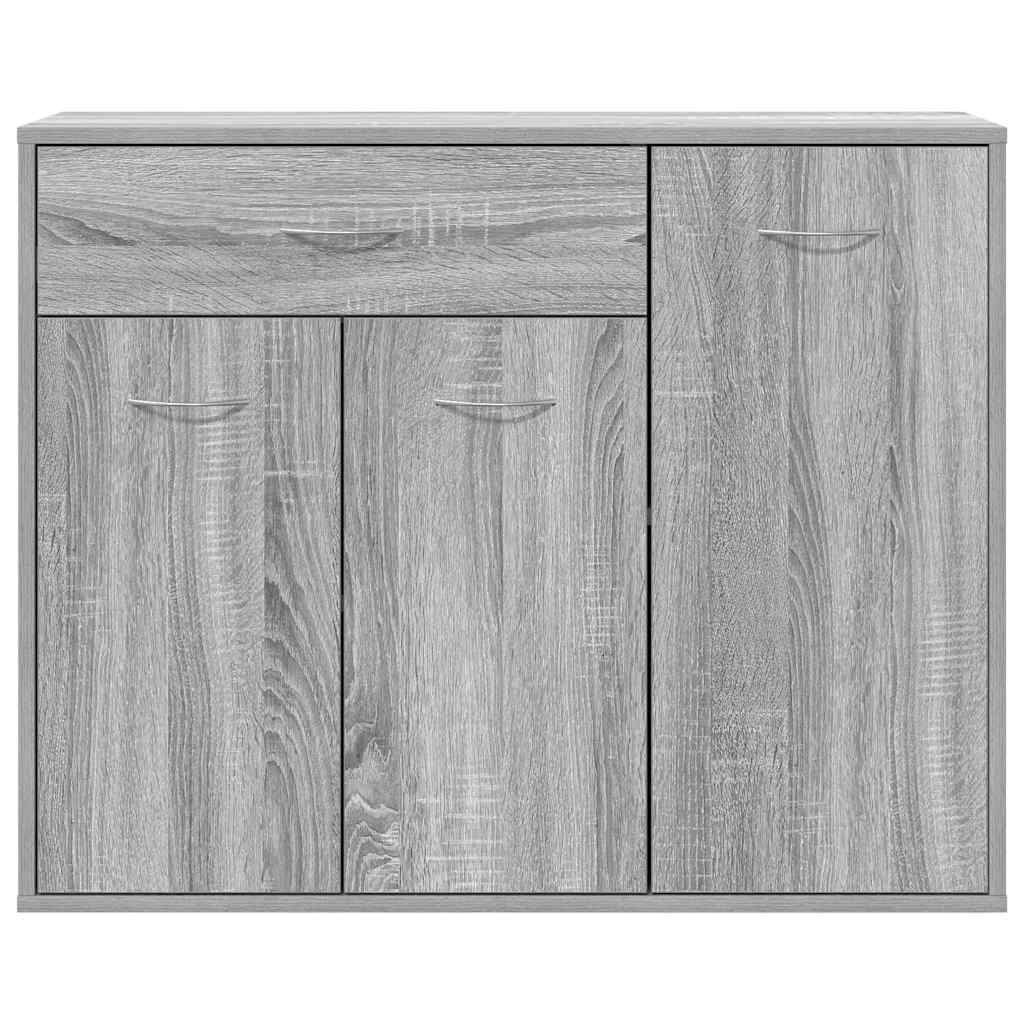 Dressoir 88x30x70 cm bewerkt hout grijs sonoma eikenkleurig is nu te koop bij PeponiXL, paradijselijk wonen!