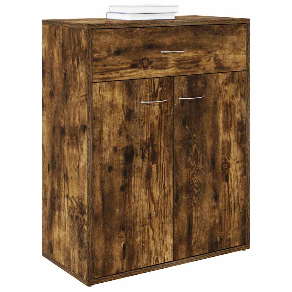 Dressoir 60x30x75 cm bewerkt hout gerookt eikenkleurig is nu te koop bij PeponiXL, paradijselijk wonen!