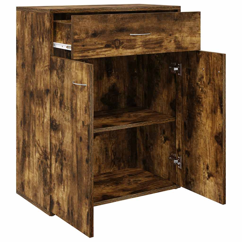 Dressoir 60x30x75 cm bewerkt hout gerookt eikenkleurig is nu te koop bij PeponiXL, paradijselijk wonen!