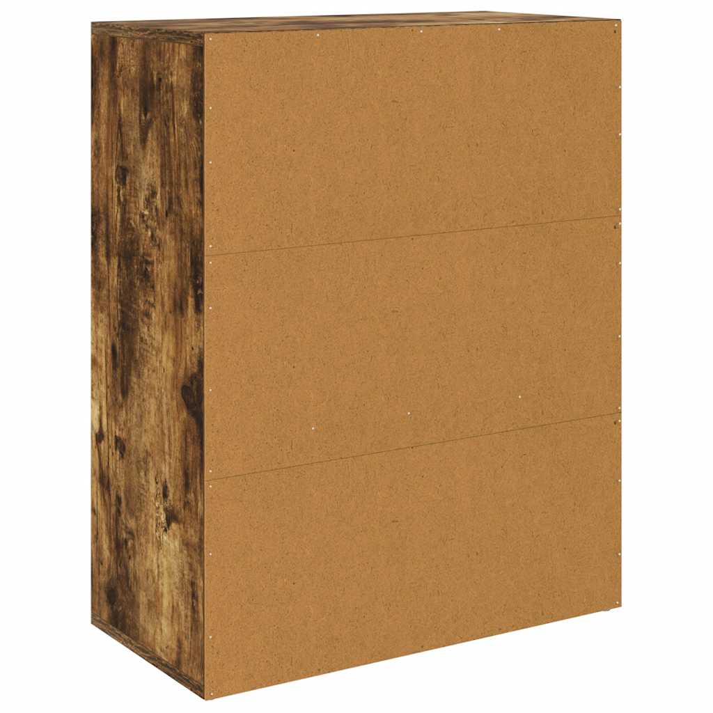 Dressoir 60x30x75 cm bewerkt hout gerookt eikenkleurig is nu te koop bij PeponiXL, paradijselijk wonen!