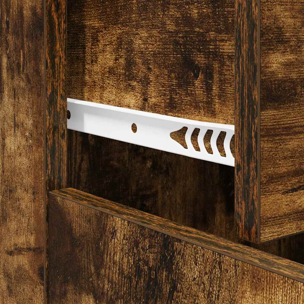 Dressoir 60x30x75 cm bewerkt hout gerookt eikenkleurig is nu te koop bij PeponiXL, paradijselijk wonen!