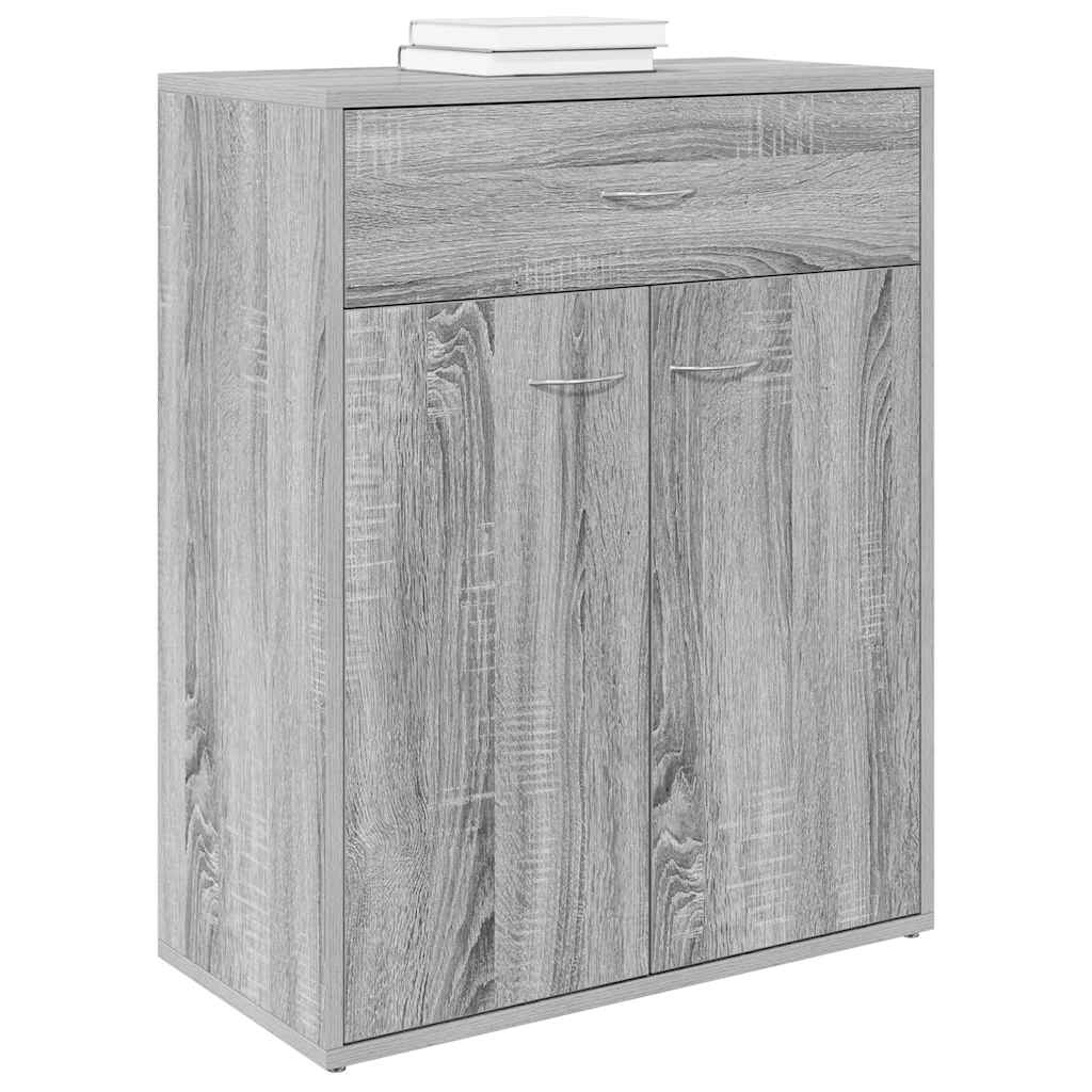 Dressoir 60x30x75 cm bewerkt hout grijs sonoma eikenkleurig is nu te koop bij PeponiXL, paradijselijk wonen!