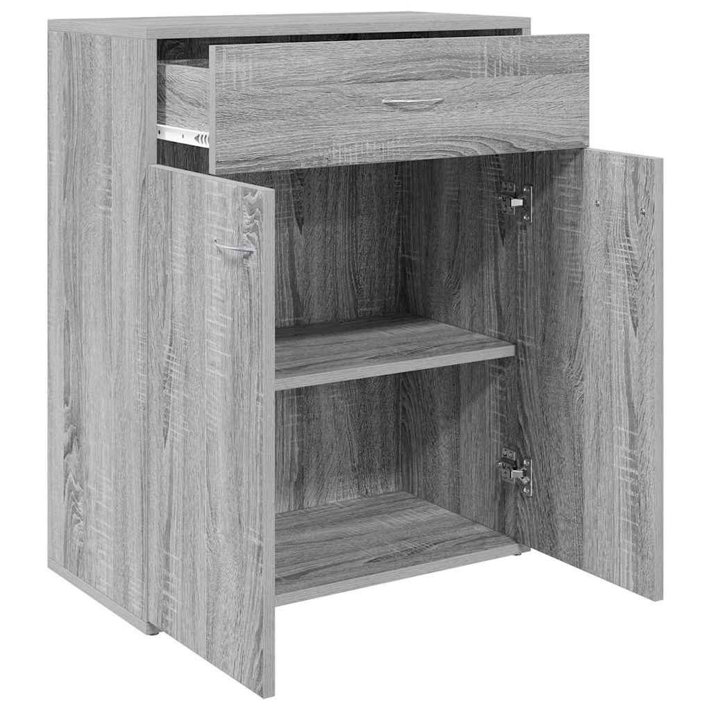 Dressoir 60x30x75 cm bewerkt hout grijs sonoma eikenkleurig is nu te koop bij PeponiXL, paradijselijk wonen!