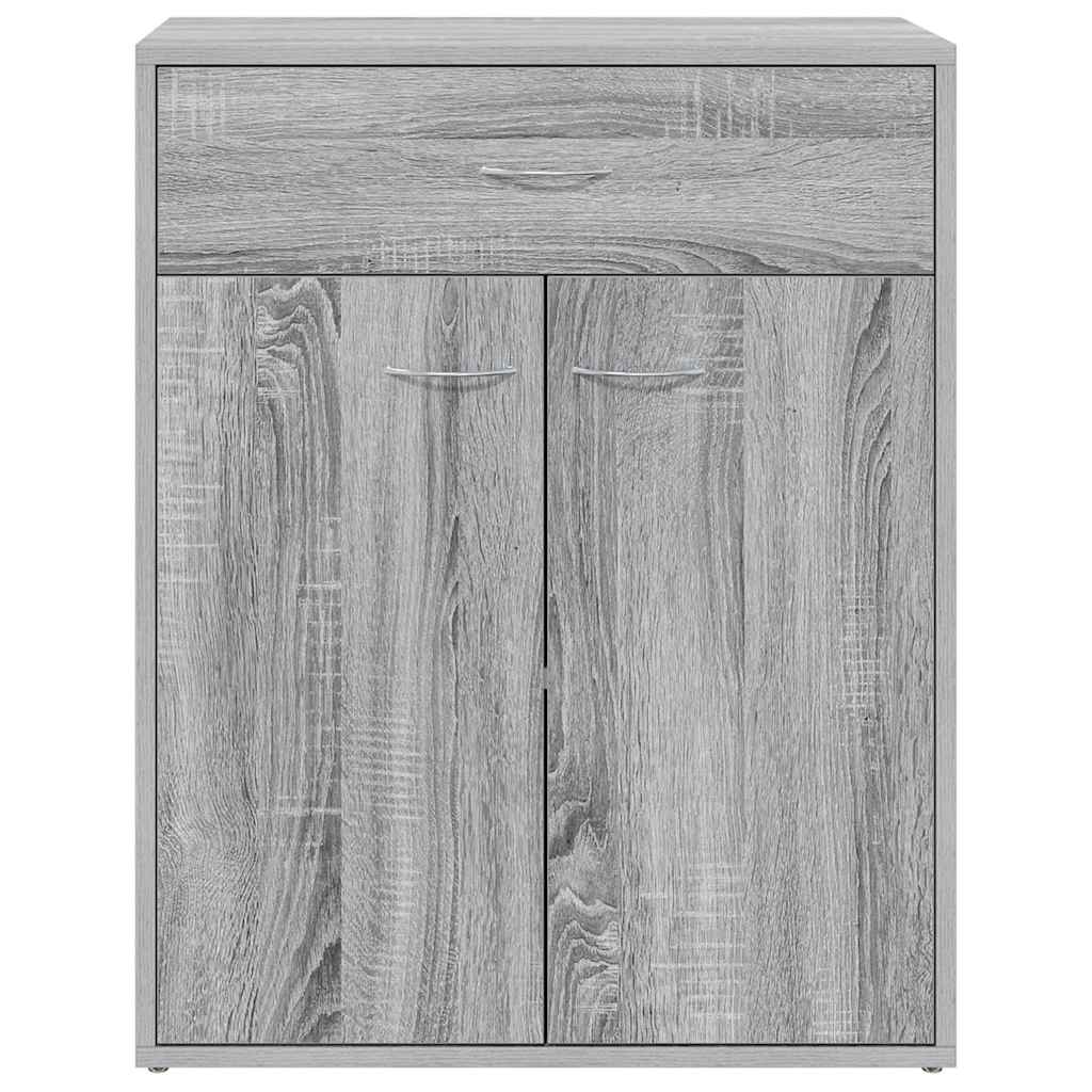 Dressoir 60x30x75 cm bewerkt hout grijs sonoma eikenkleurig is nu te koop bij PeponiXL, paradijselijk wonen!