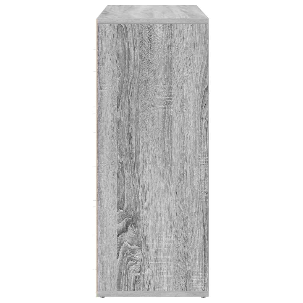 Dressoir 60x30x75 cm bewerkt hout grijs sonoma eikenkleurig is nu te koop bij PeponiXL, paradijselijk wonen!