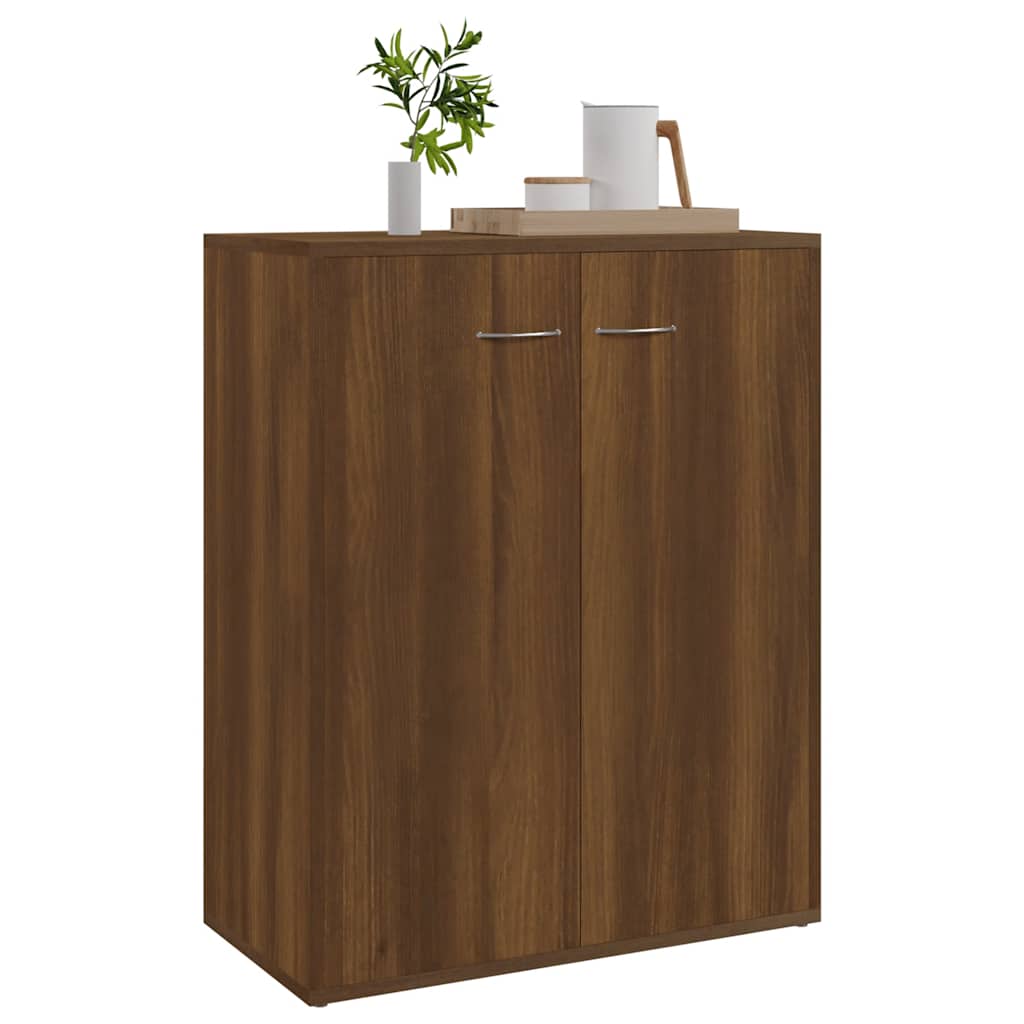 Dressoir 60x30x75 cm bewerkt hout bruin eikenkleur is nu te koop bij PeponiXL, paradijselijk wonen!