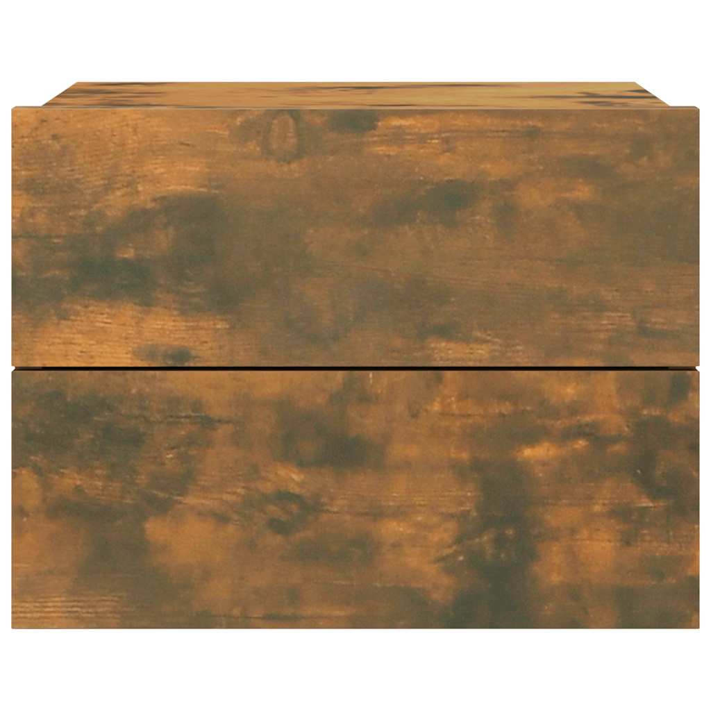 Nachtkastje 40x30x30 cm bewerkt hout gerookt eikenkleurig is nu te koop bij PeponiXL, paradijselijk wonen!