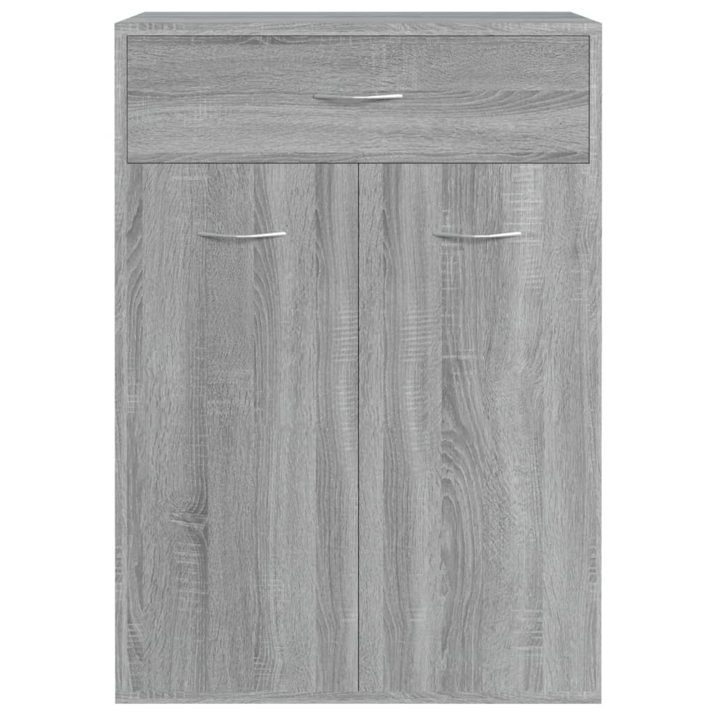 Schoenenkast 60x35x84 cm bewerkt hout grijs sonoma is nu te koop bij PeponiXL, paradijselijk wonen!