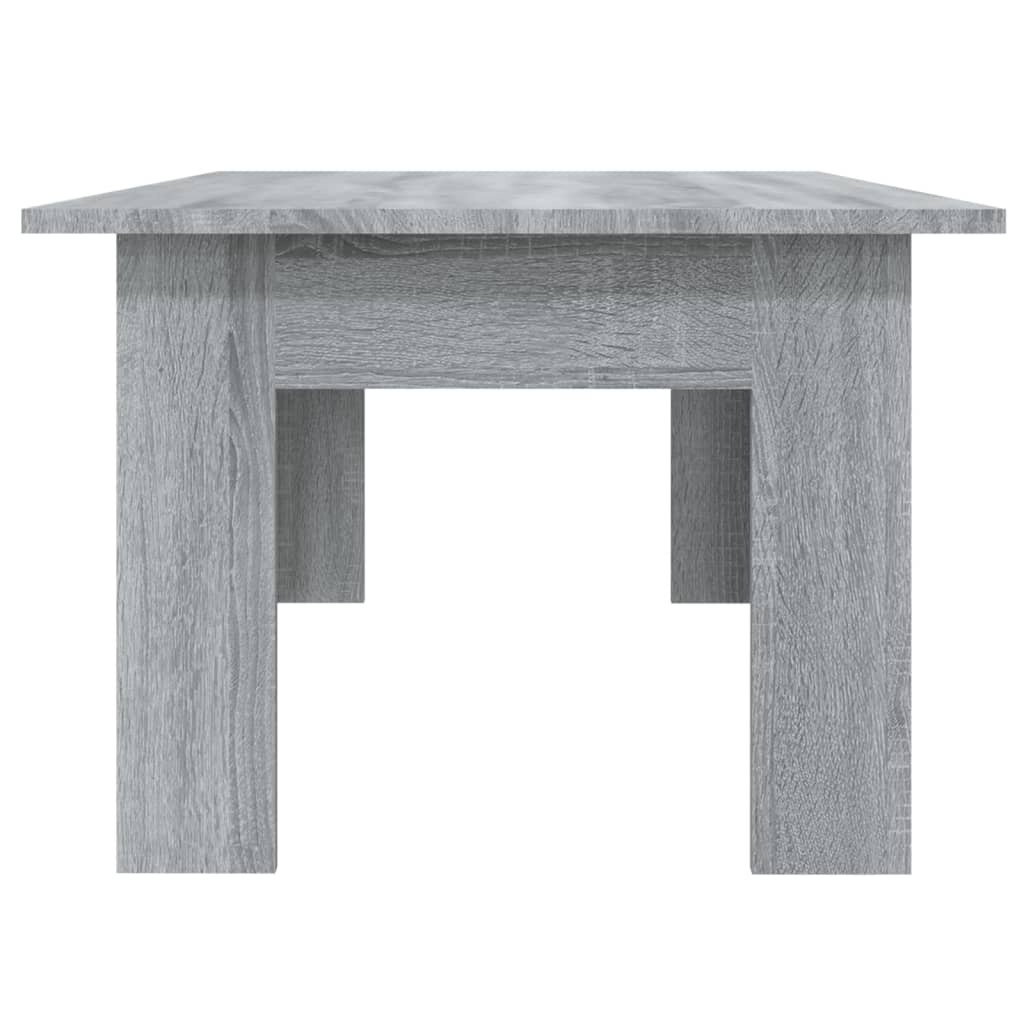 Salontafel 100x60x42 cm bewerkt hout grijs sonoma eikenkleurig is nu te koop bij PeponiXL, paradijselijk wonen!