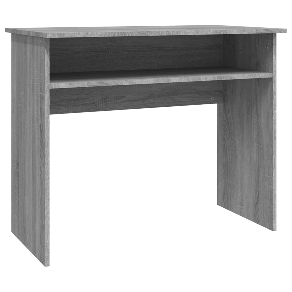 Bureau 90x50x74 cm bewerkt hout grijs sonoma eikenkleurig is nu te koop bij PeponiXL, paradijselijk wonen!