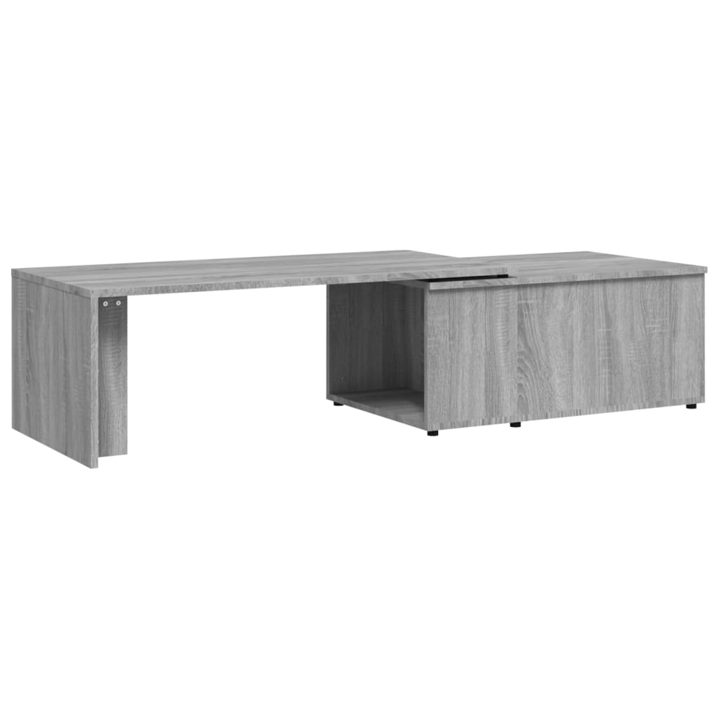 Salontafel 150x50x35 cm bewerkt hout grijs is nu te koop bij PeponiXL, paradijselijk wonen!