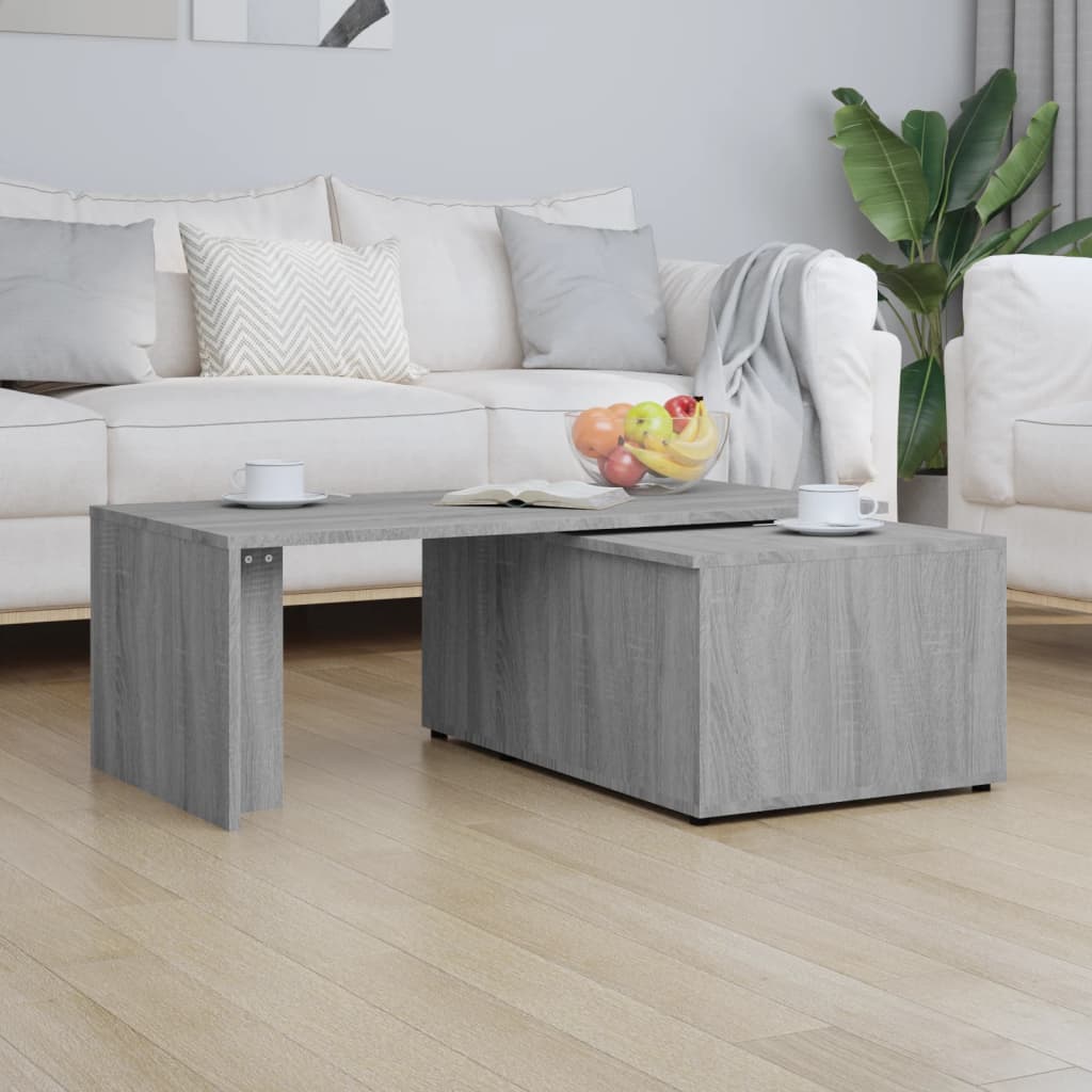 Salontafel 150x50x35 cm bewerkt hout grijs is nu te koop bij PeponiXL, paradijselijk wonen!
