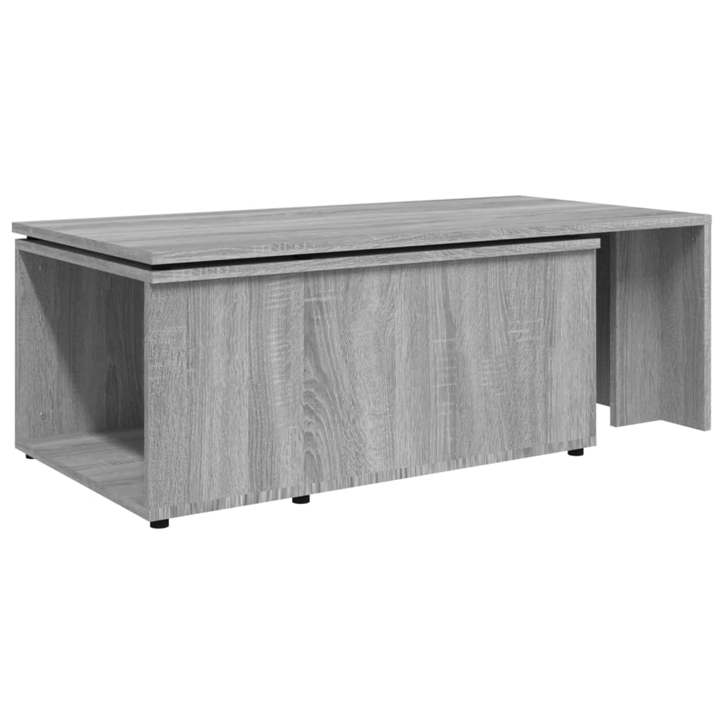 Salontafel 150x50x35 cm bewerkt hout grijs is nu te koop bij PeponiXL, paradijselijk wonen!