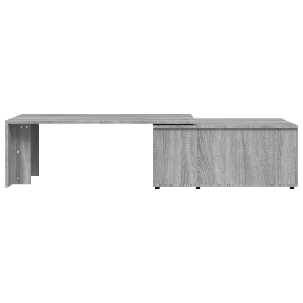 Salontafel 150x50x35 cm bewerkt hout grijs is nu te koop bij PeponiXL, paradijselijk wonen!