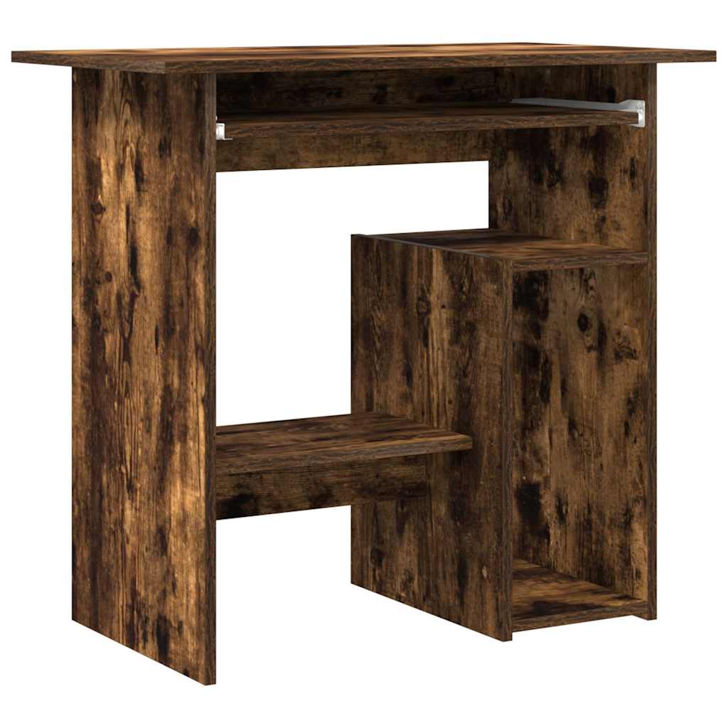Bureau 80x45x74 cm bewerkt hout gerookt eikenkleurig is nu te koop bij PeponiXL, paradijselijk wonen!