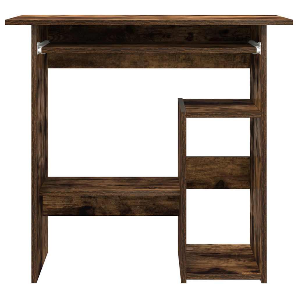 Bureau 80x45x74 cm bewerkt hout gerookt eikenkleurig is nu te koop bij PeponiXL, paradijselijk wonen!