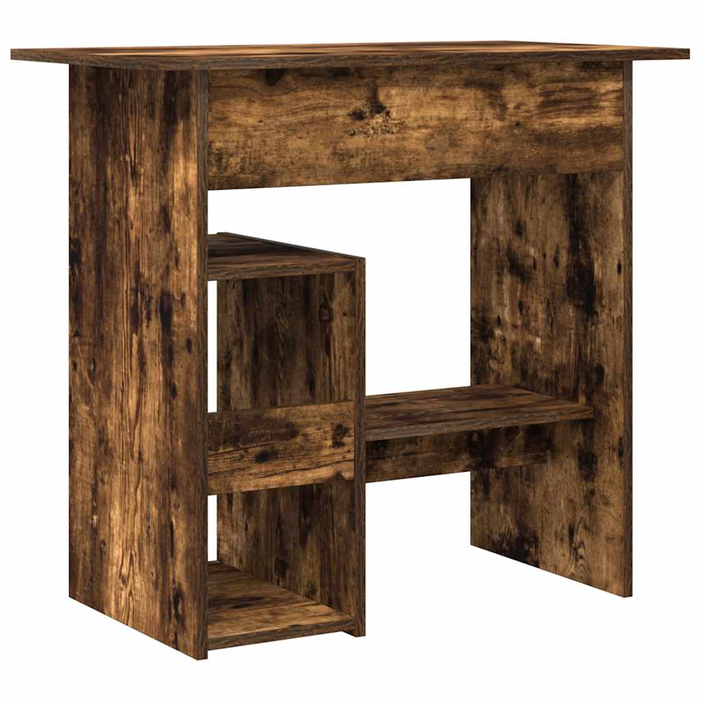 Bureau 80x45x74 cm bewerkt hout gerookt eikenkleurig is nu te koop bij PeponiXL, paradijselijk wonen!