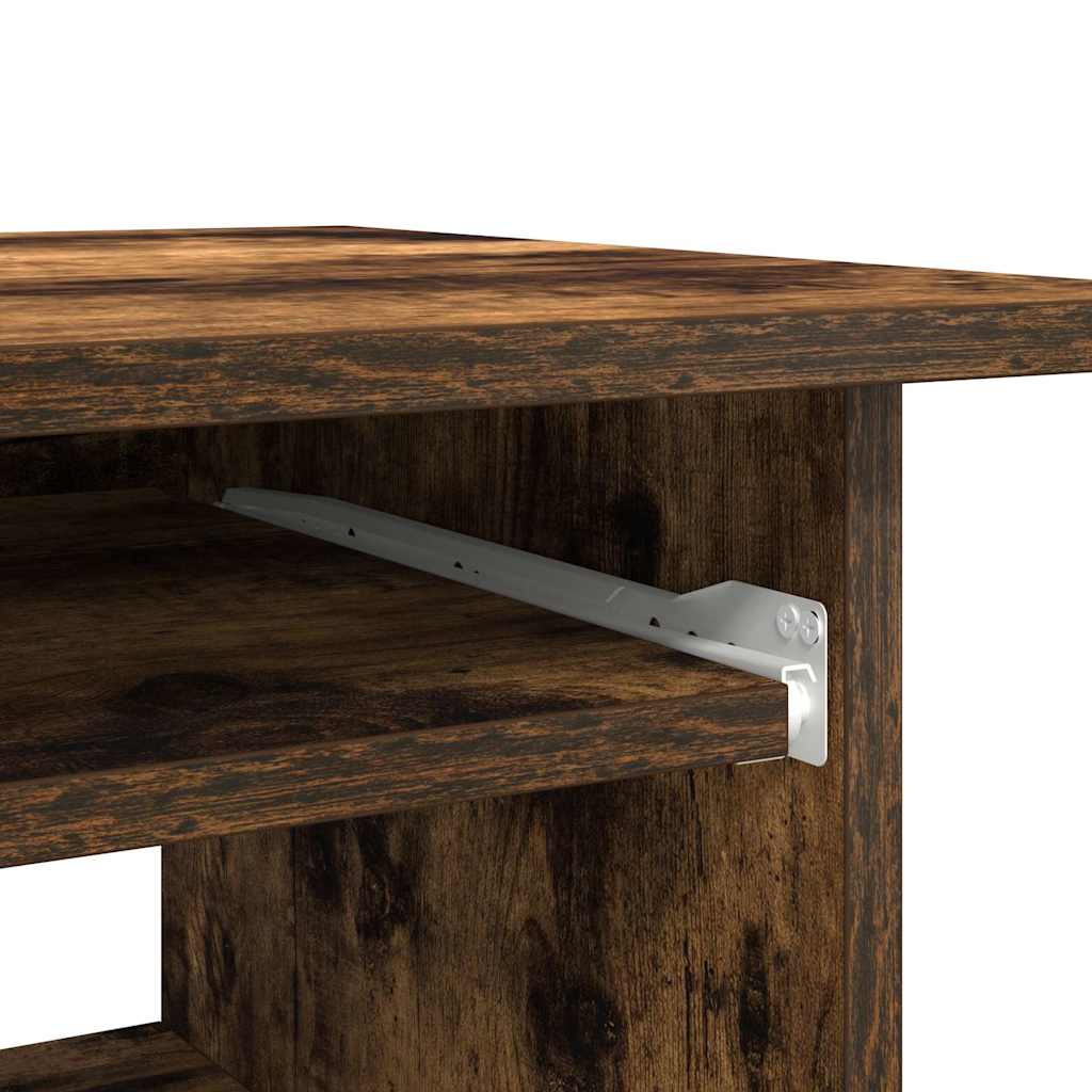Bureau 80x45x74 cm bewerkt hout gerookt eikenkleurig is nu te koop bij PeponiXL, paradijselijk wonen!