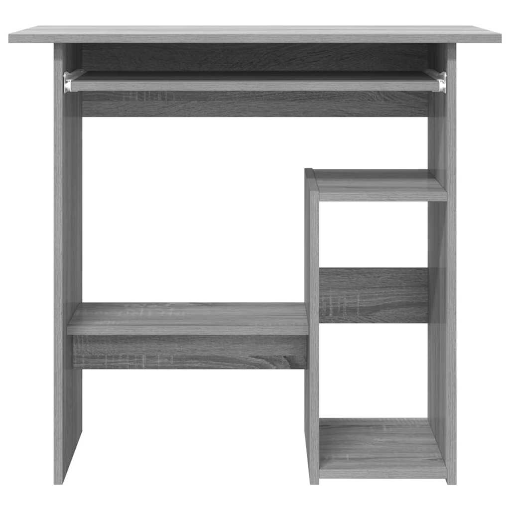 Bureau 80x45x74 cm bewerkt hout grijs sonoma eikenkleurig is nu te koop bij PeponiXL, paradijselijk wonen!