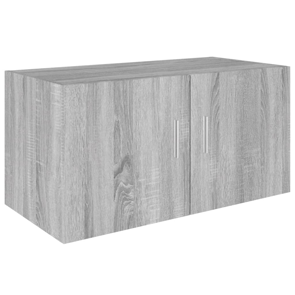 Hangkast 80x39x40 cm bewerkt hout grijs sonoma eikenkleurig is nu te koop bij PeponiXL, paradijselijk wonen!