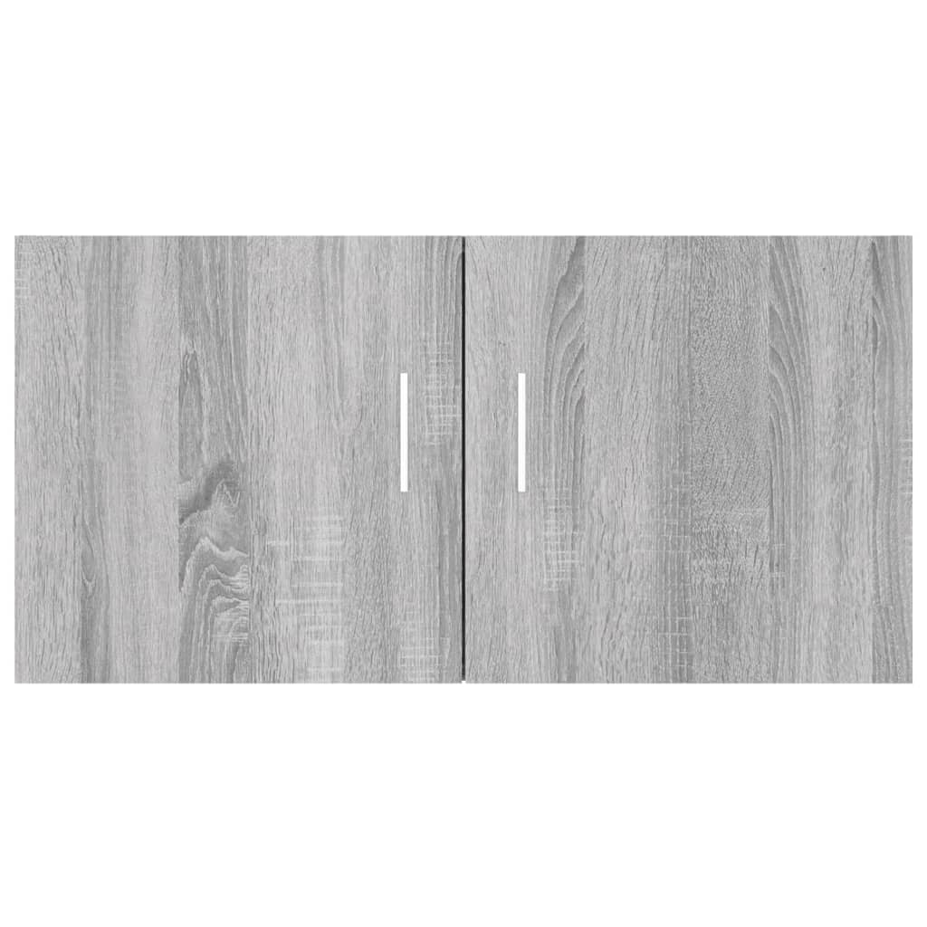 Hangkast 80x39x40 cm bewerkt hout grijs sonoma eikenkleurig is nu te koop bij PeponiXL, paradijselijk wonen!