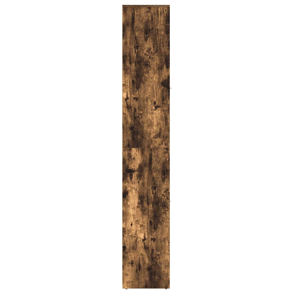 Badkamerkast 30x30x183,5 cm bewerkt hout gerookt eikenkleurig is nu te koop bij PeponiXL, paradijselijk wonen!