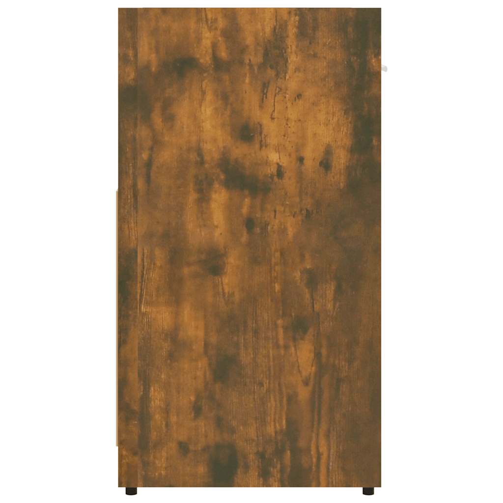 Badkamerkast 60x33x60 cm bewerkt hout gerookt eikenkleurig is nu te koop bij PeponiXL, paradijselijk wonen!