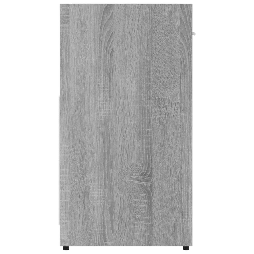 Badkamerkast 60x33x60 cm bewerkt hout grijs sonoma eikenkleurig is nu te koop bij PeponiXL, paradijselijk wonen!