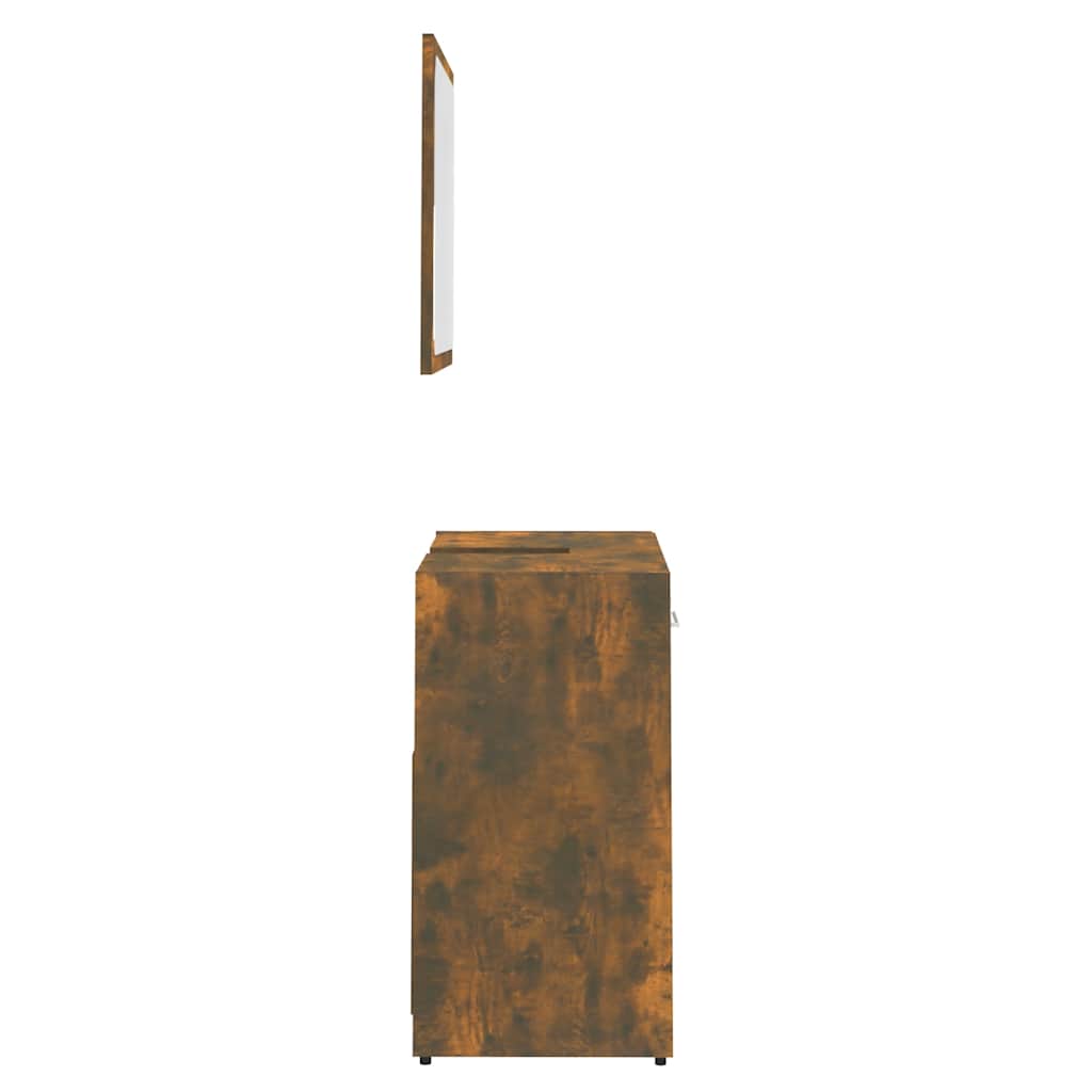 Badkamermeubelset bewerkt hout gerookt eikenkleurig is nu te koop bij PeponiXL, paradijselijk wonen!