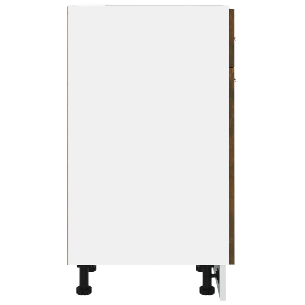Onderkast met lade Lyon 30x46x81,5 cm bewerkt hout gerookt eiken is nu te koop bij PeponiXL, paradijselijk wonen!
