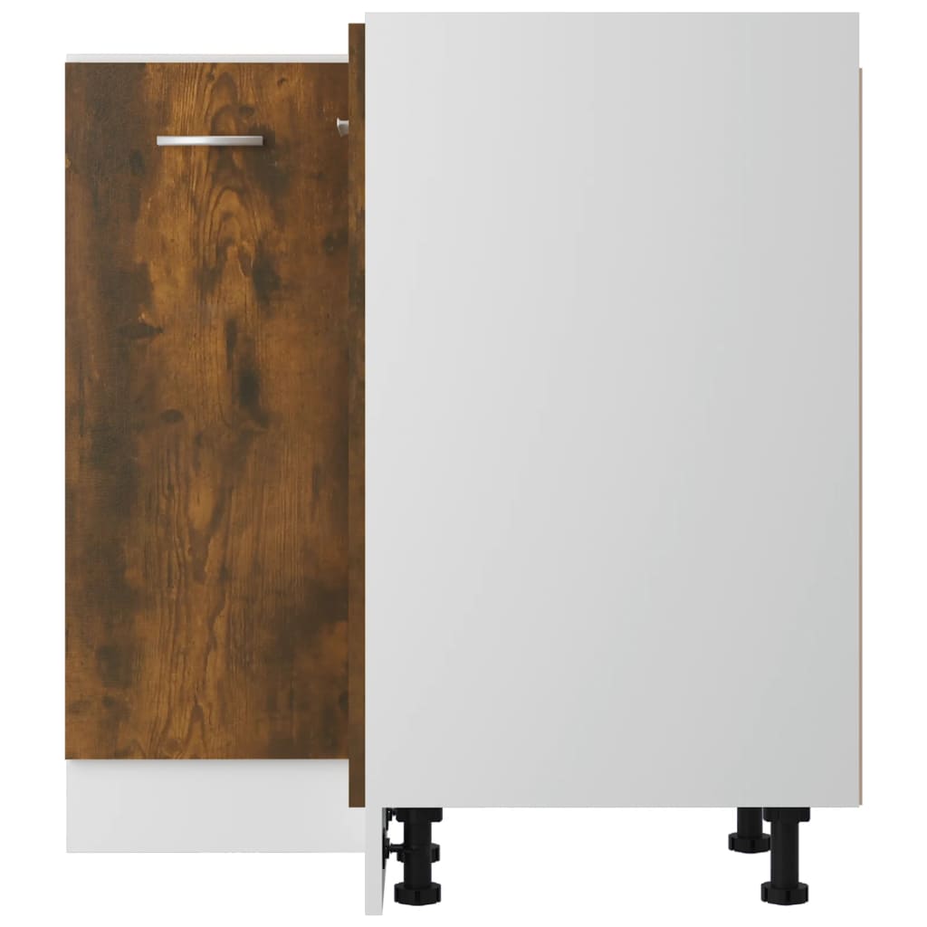 Keukenkastje Lyon 75,5x75,5x81,5 cm bewerkt hout gerookt eikenkleur is nu te koop bij PeponiXL, paradijselijk wonen!