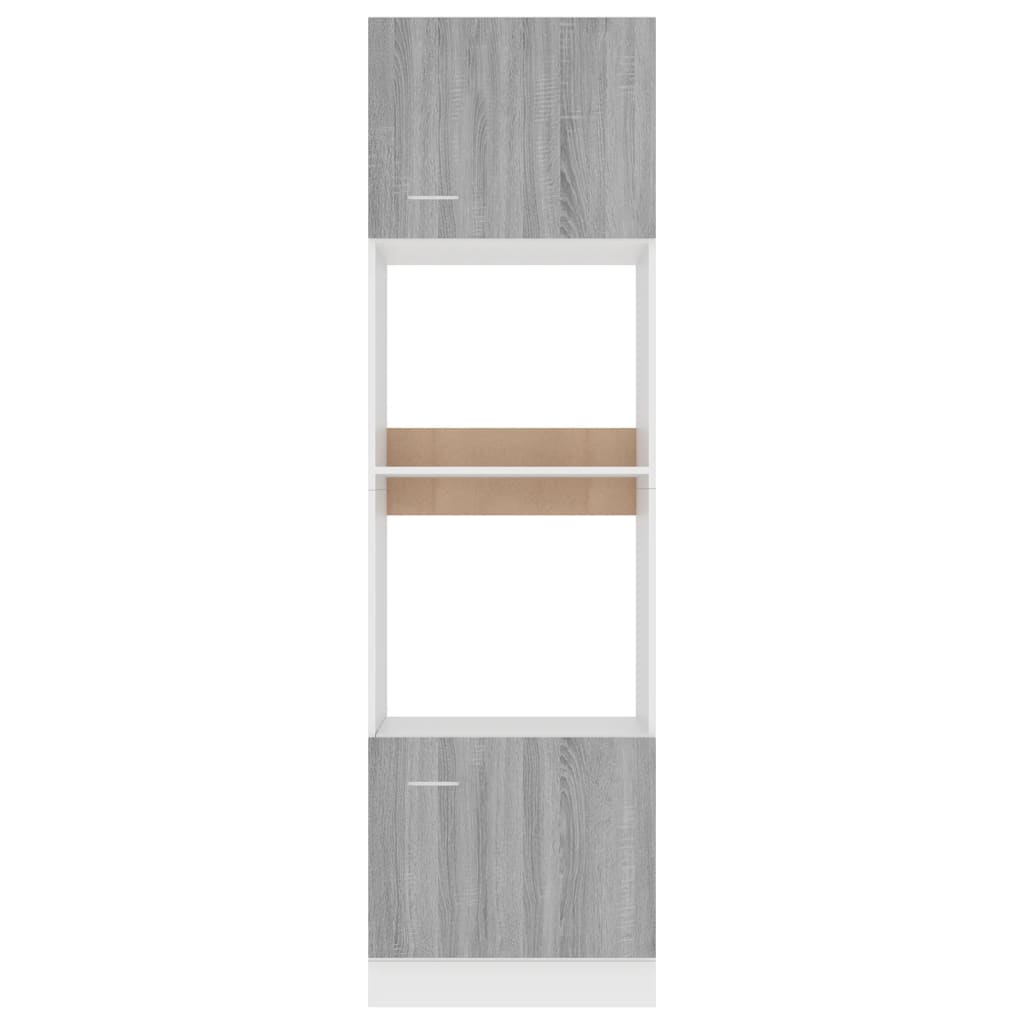 Magnetronkast Lyon 60x57x207 cm bewerkt hout grijs sonoma eiken is nu te koop bij PeponiXL, paradijselijk wonen!