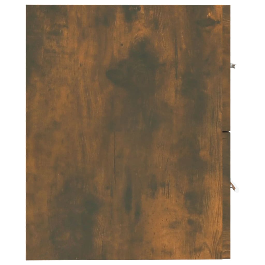 Wastafelkast 60x38,5x48 cm bewerkt hout gerookt eikenkleurig is nu te koop bij PeponiXL, paradijselijk wonen!