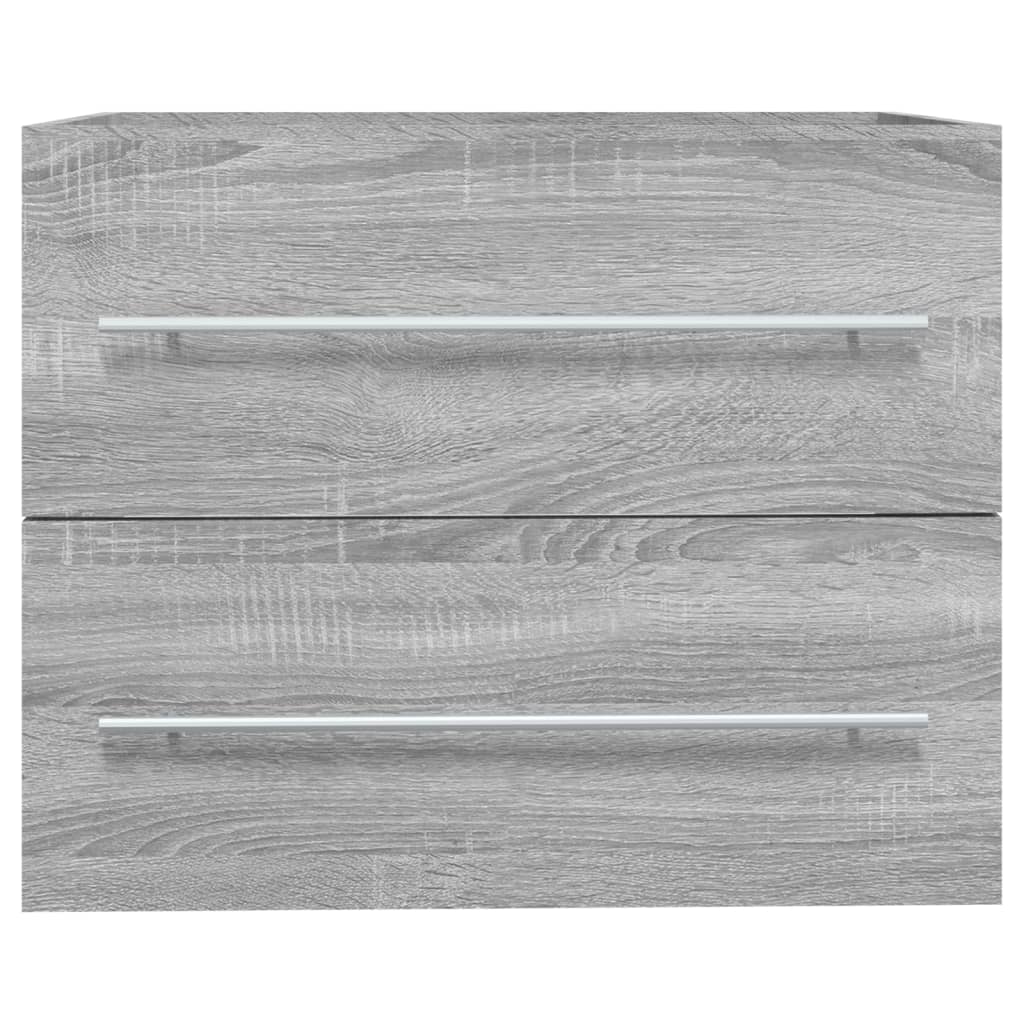 Wastafelkast 60x38,5x48 cm bewerkt hout grijs sonoma eikenkleur is nu te koop bij PeponiXL, paradijselijk wonen!