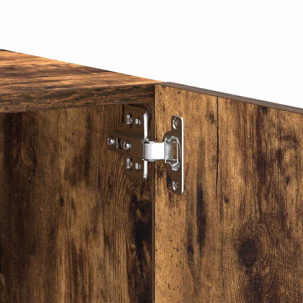 Tv-meubel 100x35x40 cm bewerkt hout gerookt eikenkleurig is nu te koop bij PeponiXL, paradijselijk wonen!