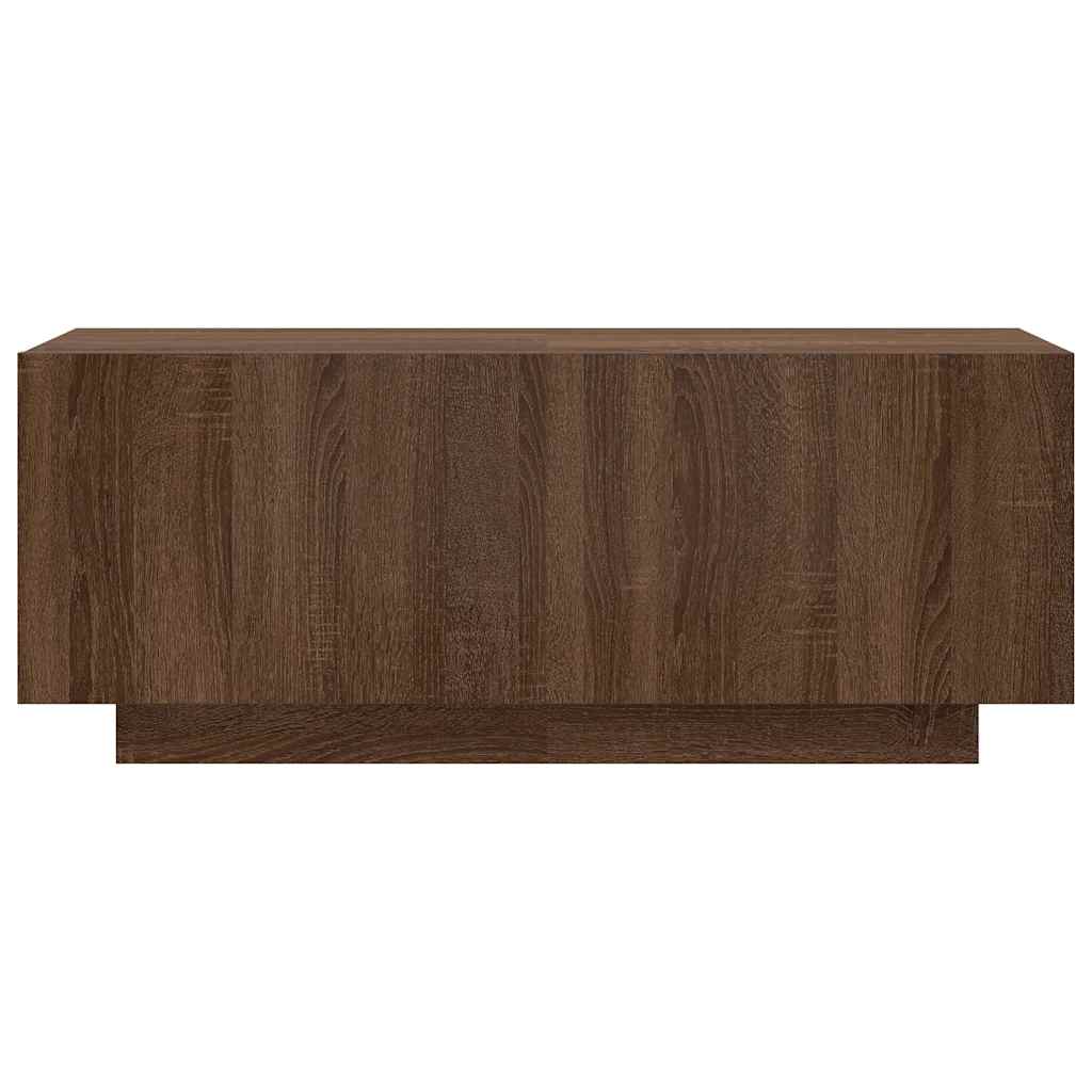 Tv-meubel 100x35x40 cm bewerkt hout bruin eikenkleur is nu te koop bij PeponiXL, paradijselijk wonen!