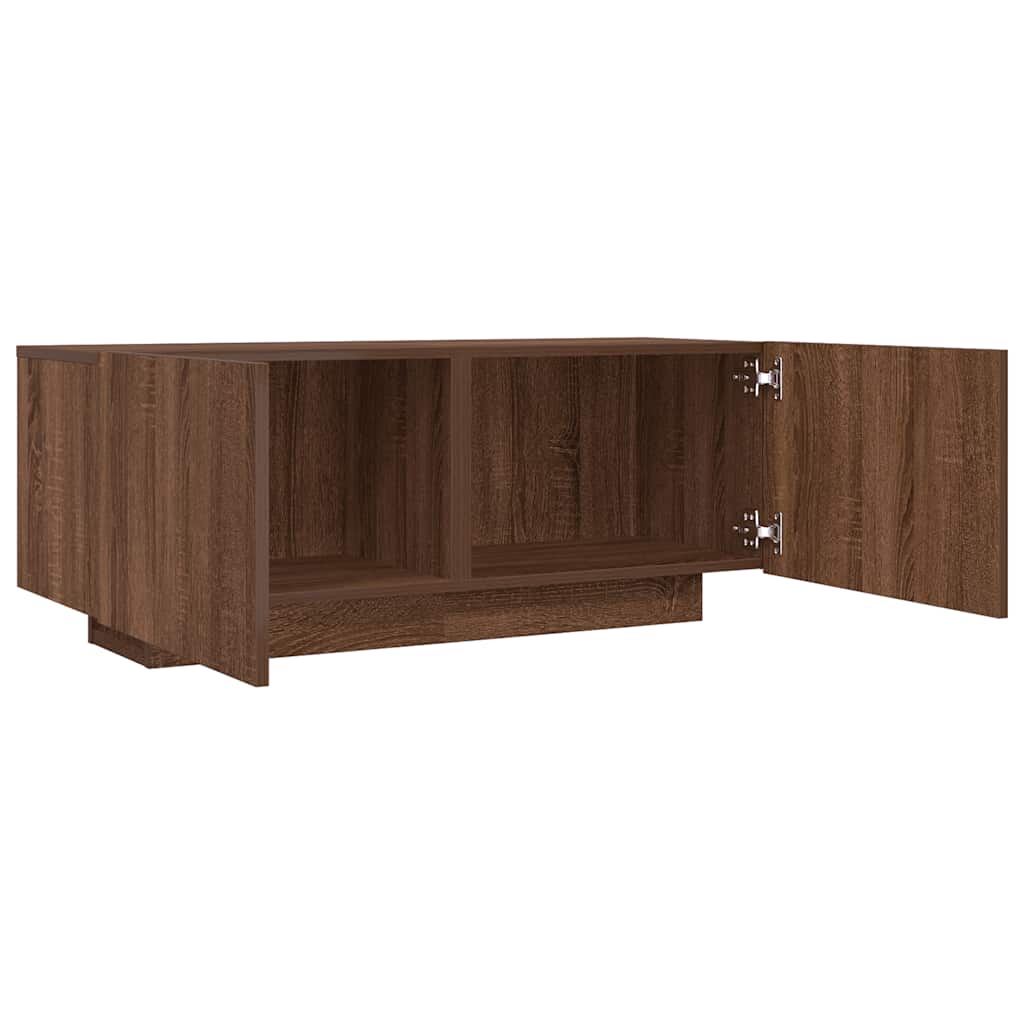 Tv-meubel 100x35x40 cm bewerkt hout bruin eikenkleur is nu te koop bij PeponiXL, paradijselijk wonen!