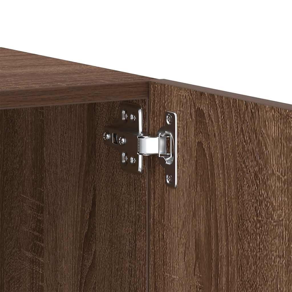 Tv-meubel 100x35x40 cm bewerkt hout bruin eikenkleur is nu te koop bij PeponiXL, paradijselijk wonen!