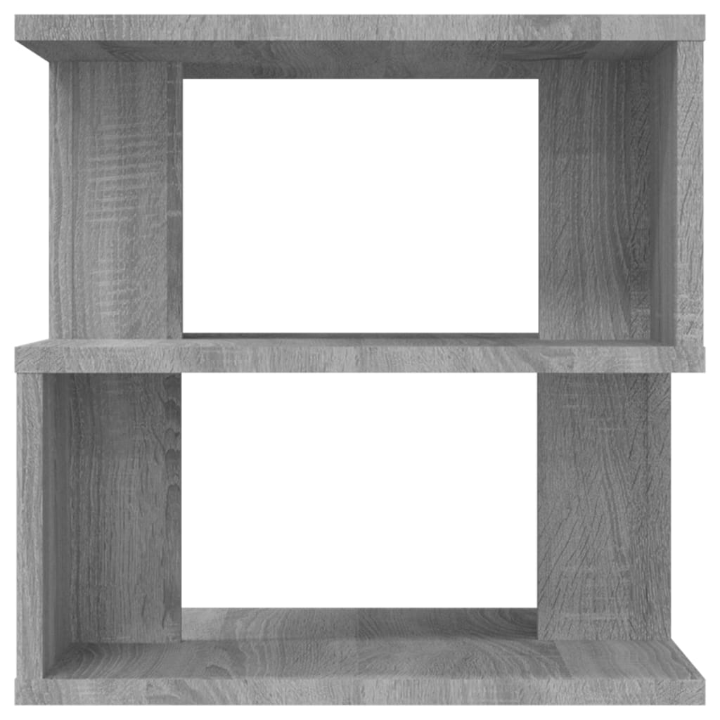Bijzettafel 40x40x40 cm bewerkt hout grijs sonoma eikenkleurig is nu te koop bij PeponiXL, paradijselijk wonen!