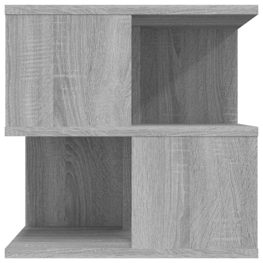 Bijzettafel 40x40x40 cm bewerkt hout grijs sonoma eikenkleurig is nu te koop bij PeponiXL, paradijselijk wonen!