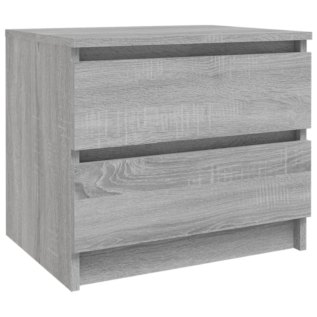 Nachtkastjes 2 st 50x39x43,5 cm bewerkt hout grijs sonoma eiken is nu te koop bij PeponiXL, paradijselijk wonen!