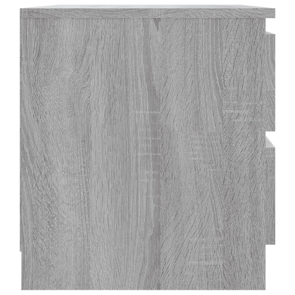 Nachtkastjes 2 st 50x39x43,5 cm bewerkt hout grijs sonoma eiken is nu te koop bij PeponiXL, paradijselijk wonen!