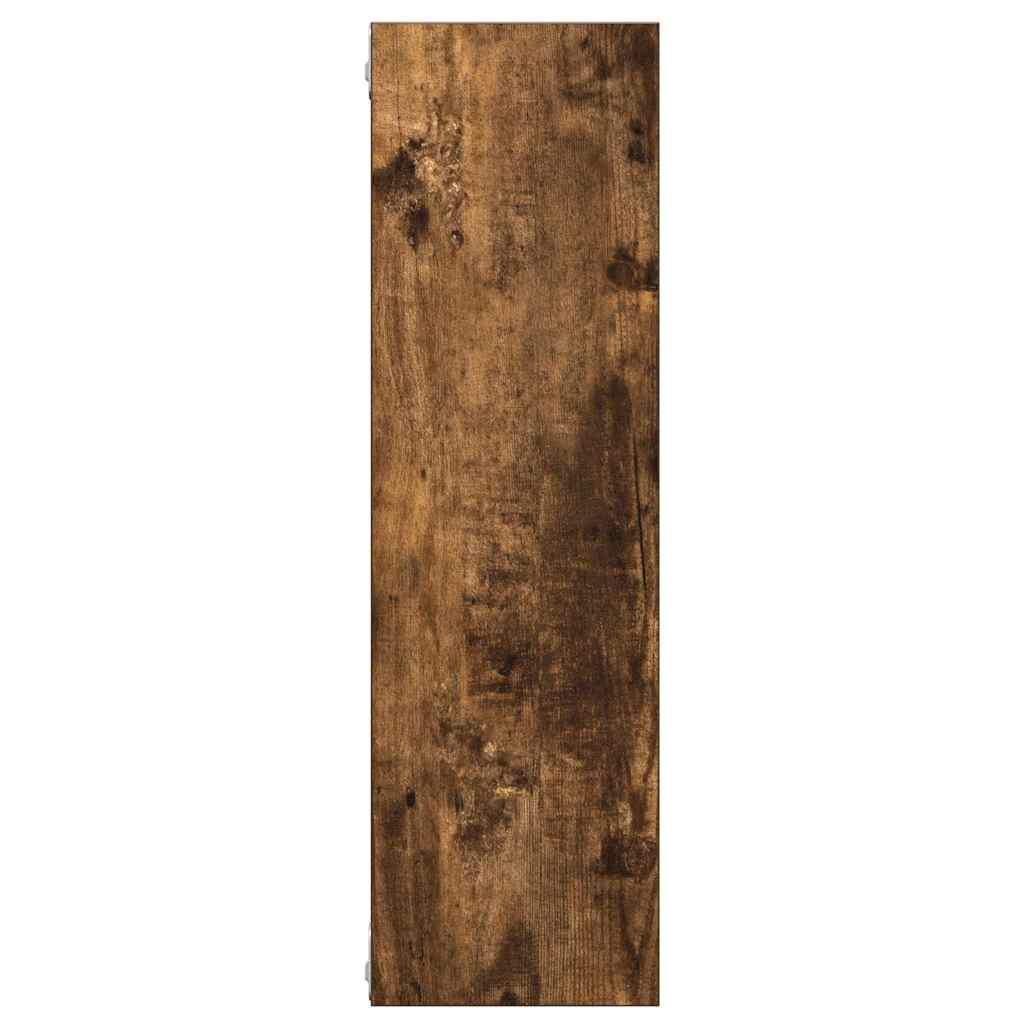 Wandschap 75x16x55 cm bewerkt hout gerookt eikenkleurig is nu te koop bij PeponiXL, paradijselijk wonen!