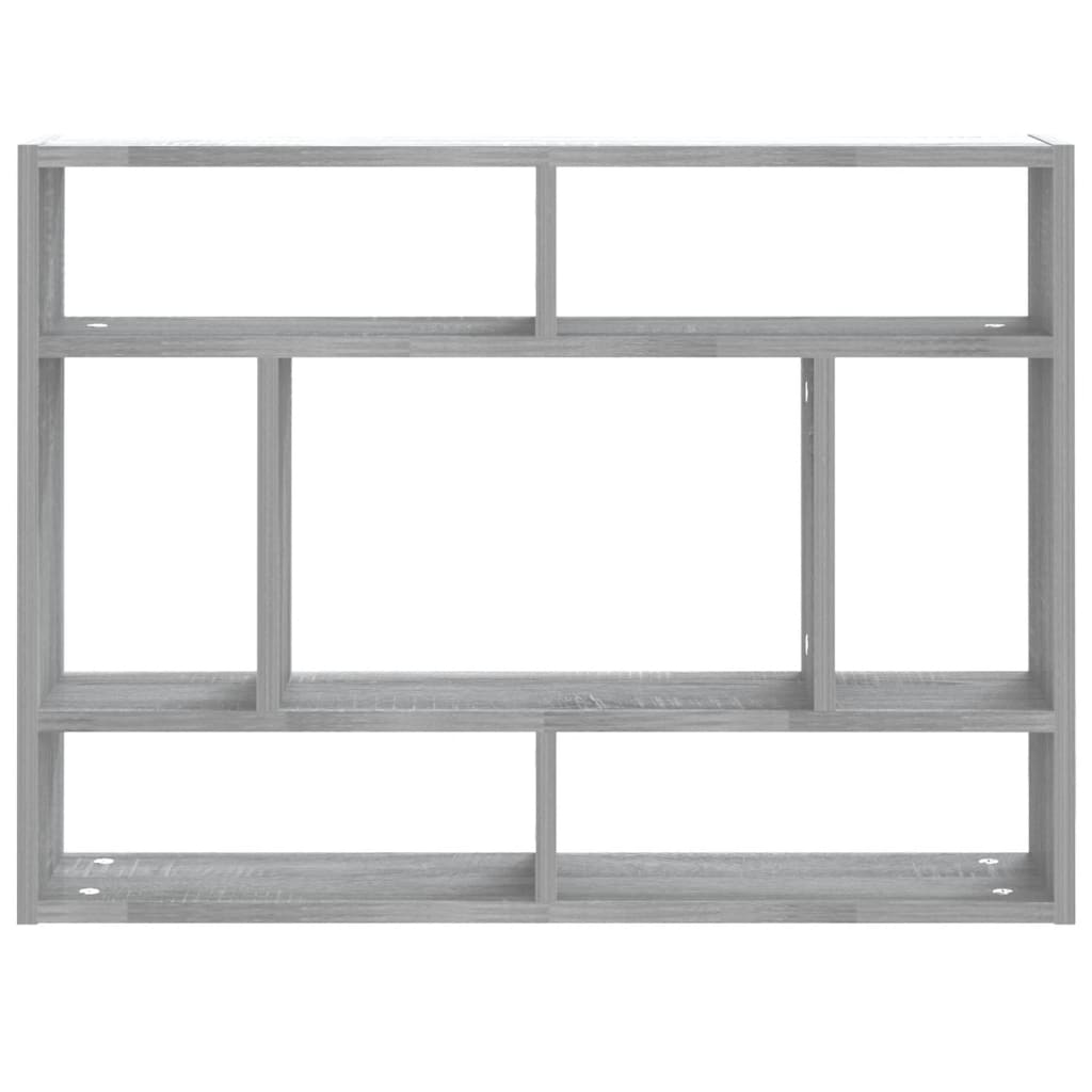 Wandschap 75x16x55 cm bewerkt hout grijs sonoma eikenkleurig is nu te koop bij PeponiXL, paradijselijk wonen!