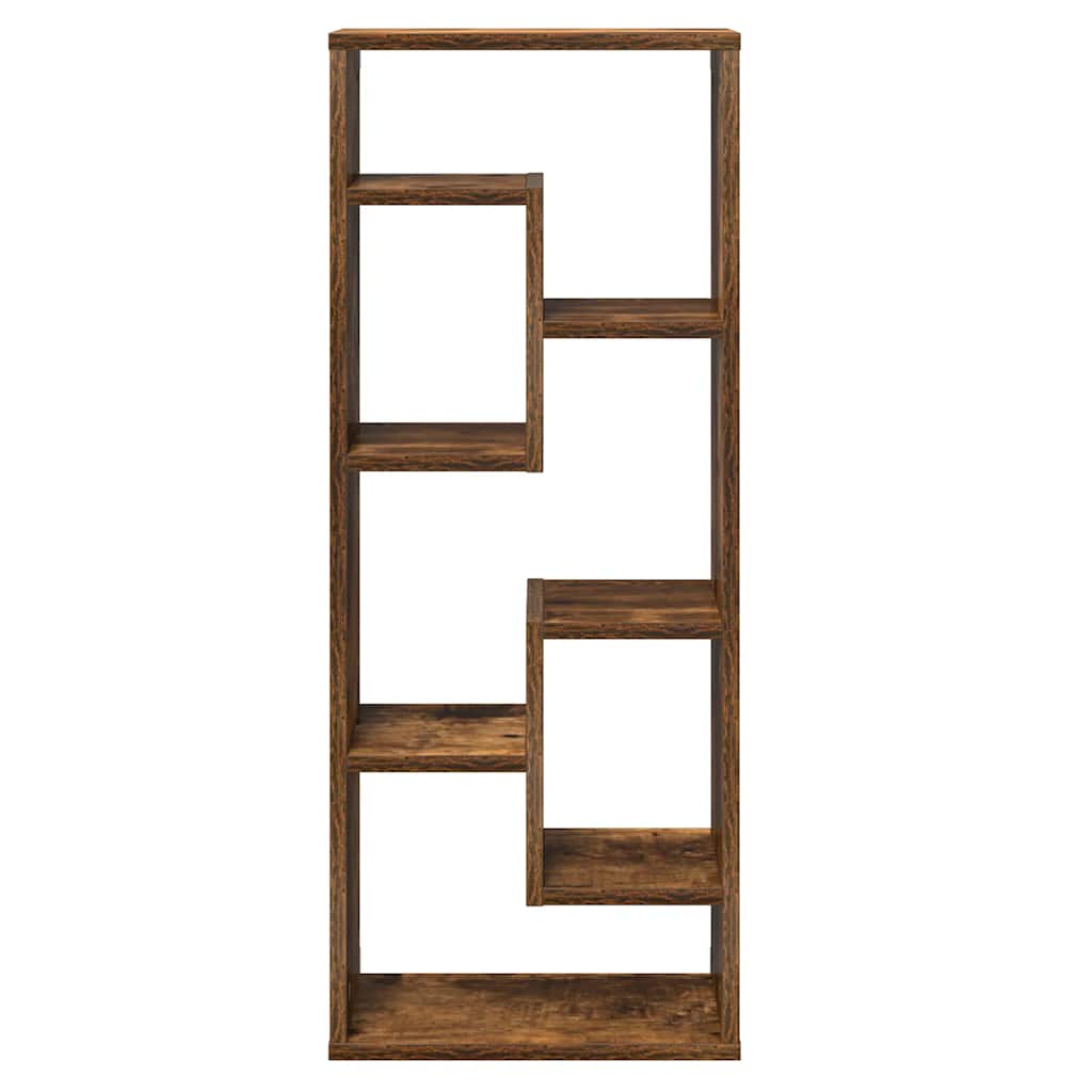 Wandschap 36x16x90 cm bewerkt hout gerookt eikenkleurig is nu te koop bij PeponiXL, paradijselijk wonen!