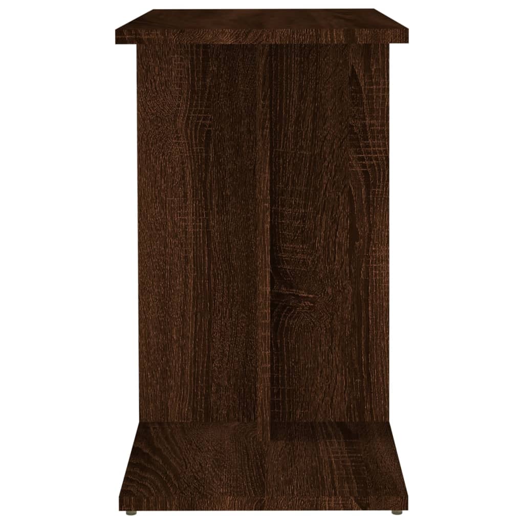 Bijzettafel 50x30x50 cm bewerkt hout bruin eikenkleur is nu te koop bij PeponiXL, paradijselijk wonen!