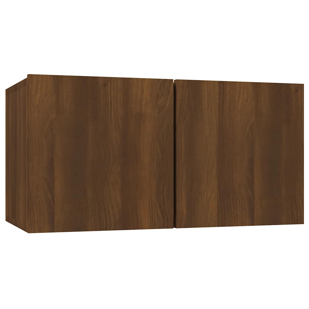 Tv-hangmeubel 60x30x30 cm bewerkt hout bruin eikenkleur is nu te koop bij PeponiXL, paradijselijk wonen!