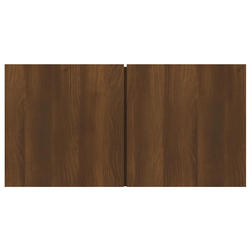 Tv-hangmeubel 60x30x30 cm bewerkt hout bruin eikenkleur is nu te koop bij PeponiXL, paradijselijk wonen!