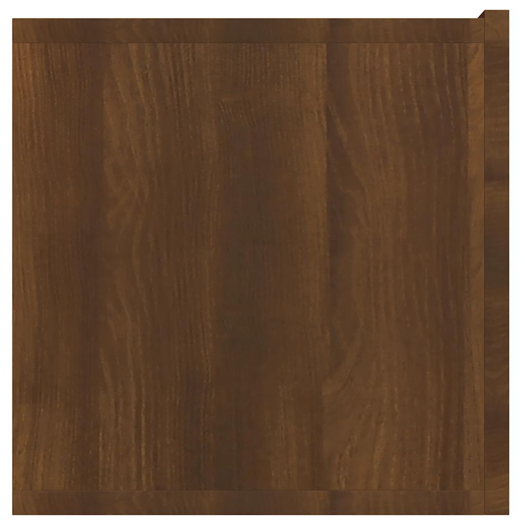 Tv-hangmeubel 60x30x30 cm bewerkt hout bruin eikenkleur is nu te koop bij PeponiXL, paradijselijk wonen!